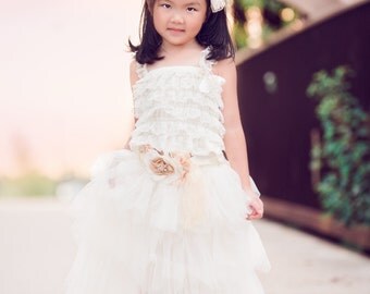Girls Tulle Skirt, Long Tulle Skirt, Girls Tutu Skirt, Cream Tulle Skirt, Ivory Tulle Skirt, Toddler Tulle Skirt, Tutu Skirt, Flower Girl