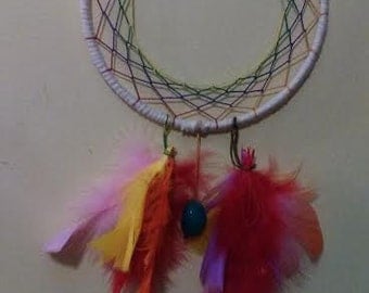 Dream Catcher With Turquoise Gemstone Bead