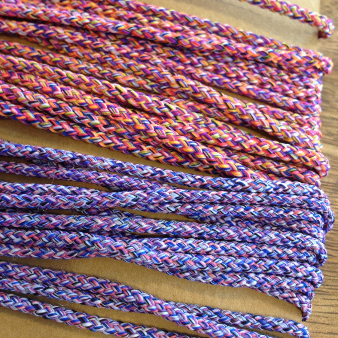 2mm round mixed colour cord, 200 yard roll, wholesale rope / macrame ...