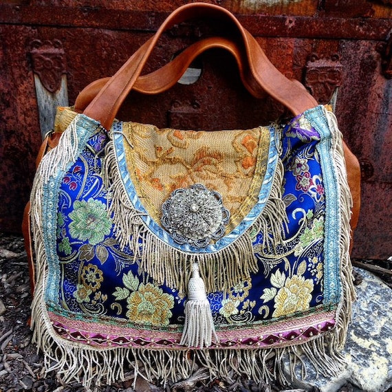 The Bohemian Gypsy Traveler Hobo Bag by MorningGloryTeahouse