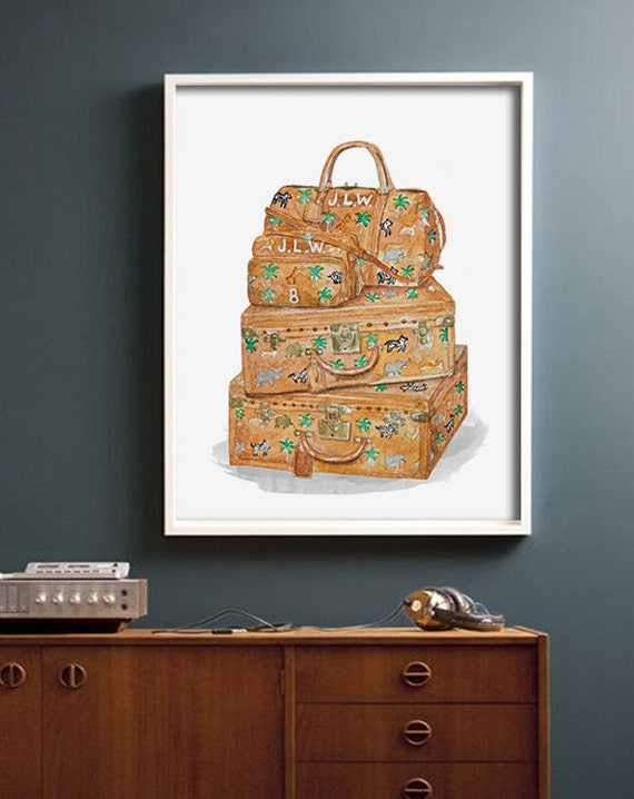 Louis Vuitton Luggage Poster : PRINTABLE FILE fashion