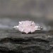 Morganite Ring - Raw Uncut Rough Morganite - Sterling Silver Ring - Raw Pink Gemstone Ring - Stacking Ring - Rustic Gemstone Rings