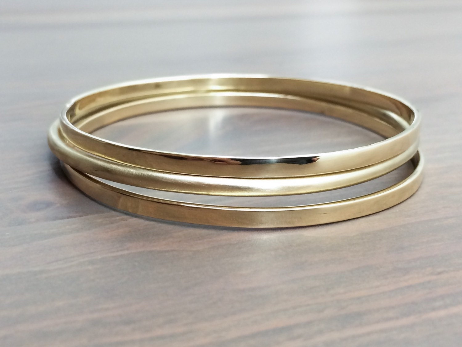Stackable Bronze Bangles Bronze Bangle Bracelet by HotTorStudio