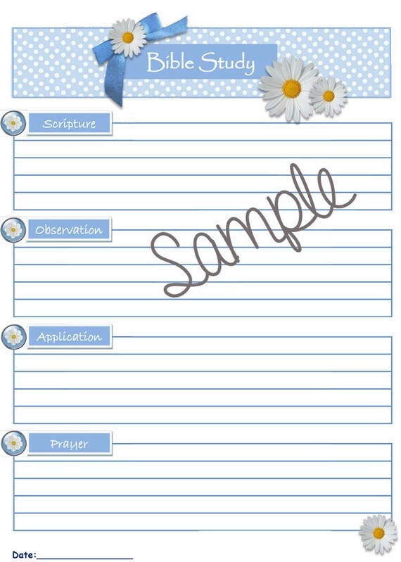 Bible study soap template