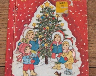 vintage 70s junior elf book My First picture book of CHRISTMAS CAROLS children picture book