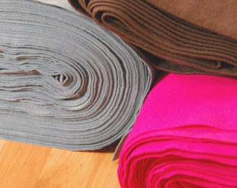 Rayon Viscose Felt by the Yard - 72" Wide, Over 35 Colours Available