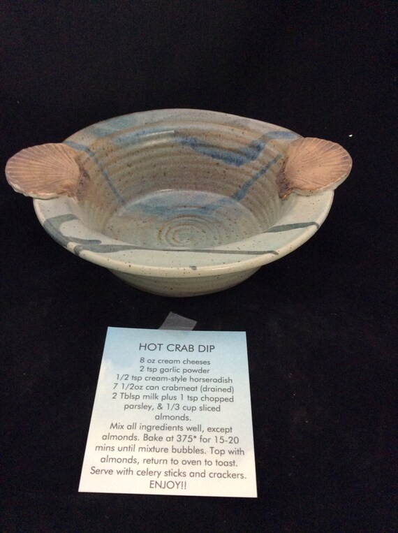 Shell handle Baking Dish (1 quart) , Handmade
