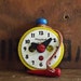 Vintage Wood Playskool Tic-Apart-Clock Fabulous Weathered