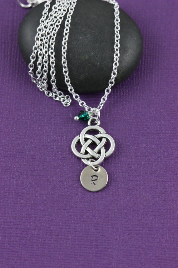 Celtic Knot Necklace Celtic Jewelry Silver by DistinctlyIvy