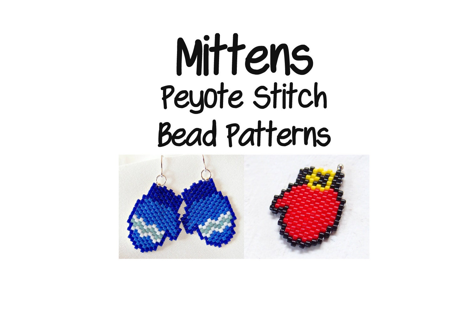 Mittens Beading Patterns Delica Seed Bead Jewelry DIGITAL