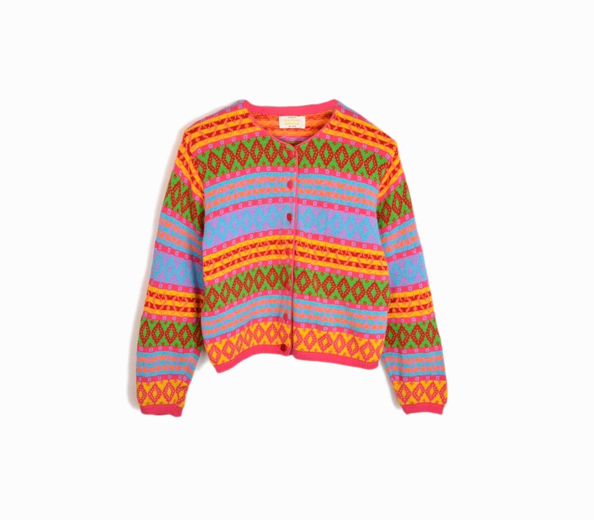 colourful striped cardigan