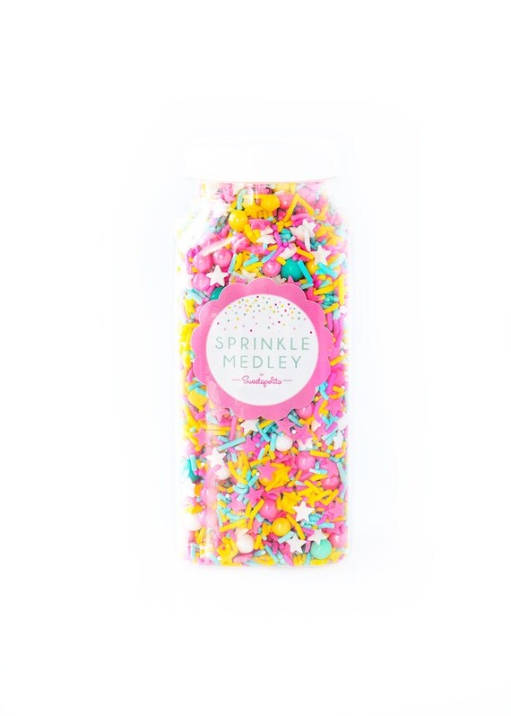 Miami Sprinkle Medley Pastel Sprinkles Pink and by Sweetapolita