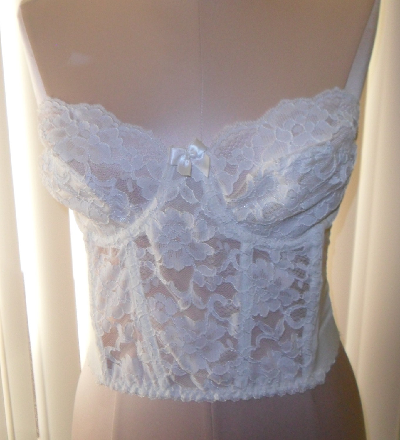 lace white bustier