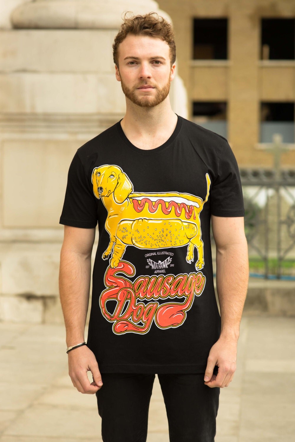 brakeburn sausage dog t shirt