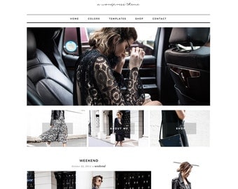 Wordpress Theme Responsive Ecommerce Theme Design "Lauren" - Genesis Website Theme