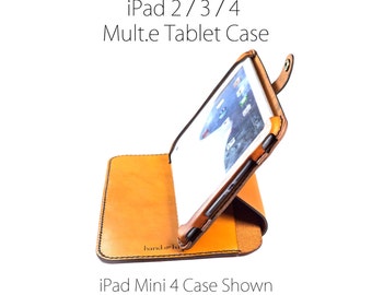 iPad 2 / 3 / 4 Case Stand, All Leather iPad case, iPad 4 cover, iPad 3 case, leather iPad 2 stand, ipad case, ipad stand, custom ipad case