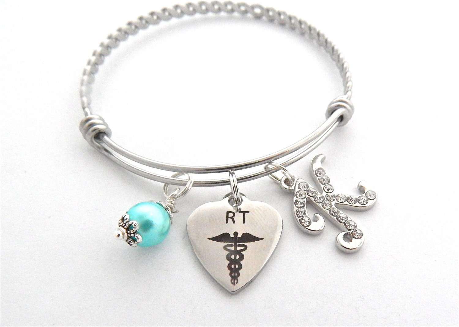 RT Gift, RT Bracelet, Gifts for Respiratory Therapist, RRT Gift, Radiology Tech Bracelet, Coworker Gift, Medical School Graduation Gifts