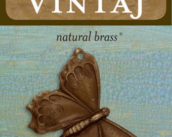 Vintaj 25x37mm Fluttering Wings (1 pc/pkg)