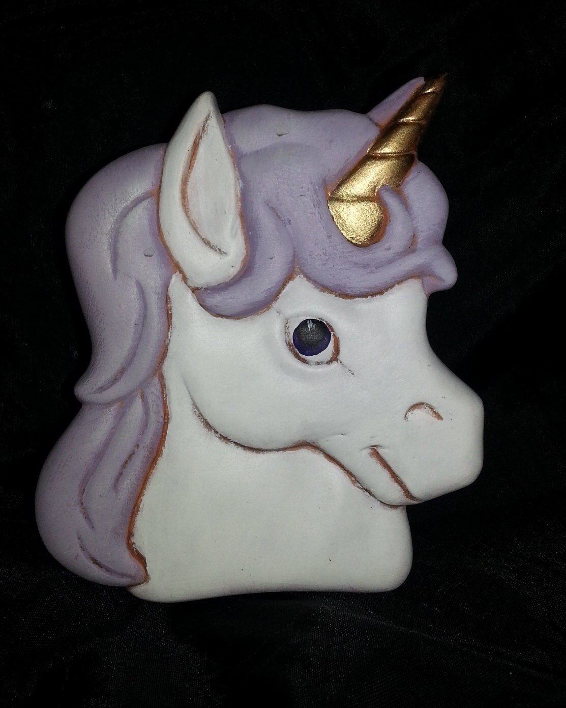 Ready to Paint Ceramic Adorable Unicorn Head Figure by MagicalMud