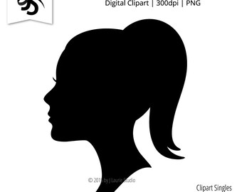 Girl silhouette | Etsy