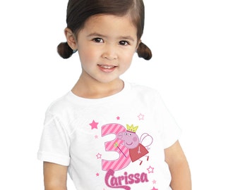 Peppa Pig Iron on Transfer - Tshirt | Shirt | Peppa Pig Party | Birthday Shirt | Brother Pig | George Pig | Fairy Party | Theme | Princess