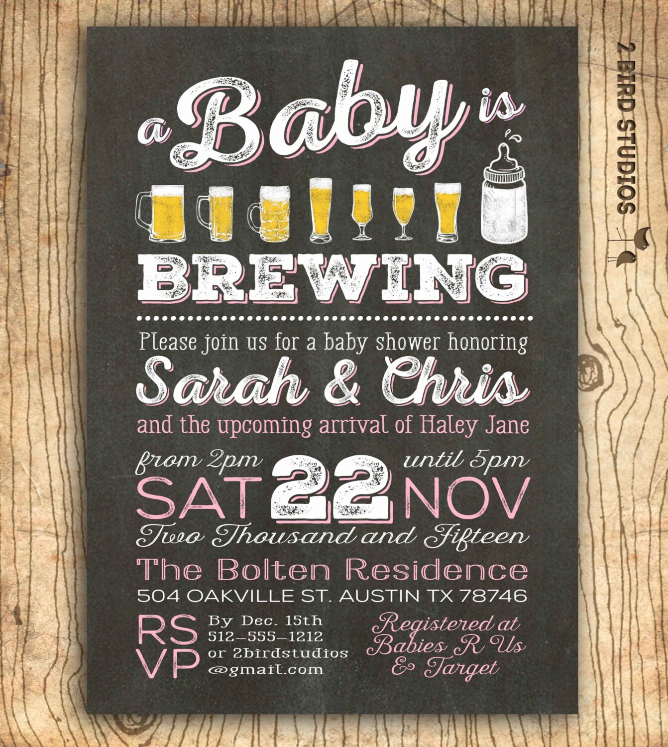 Coed Baby Shower Invitation Wording 2