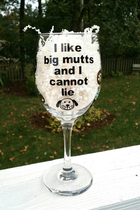 Items similar to Wine glass, dog lover, dog gift, dog wine glass