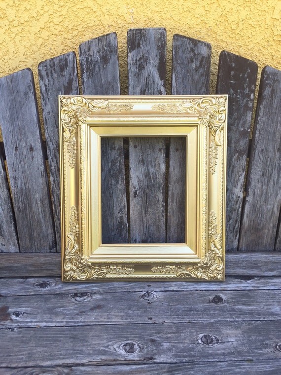 Gold Baroque 8x10 Picture Frame Metallic GOLD by ThePaintedLdy