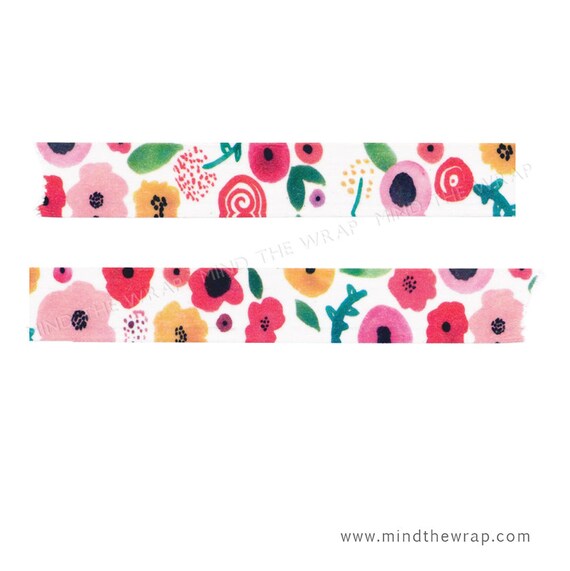 NEW Bloom Washi Tape Watercolor Floral