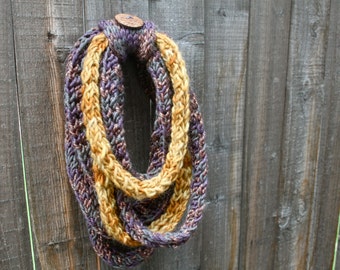 Knit Infinity Scarf, Handmade Scarf, Chunky Knit Scarf, Chunky Scarf, Bulky Scarf, Bulky Infinity Scarf, Bulky Knit, Bulky Cowl, Chunky cowl