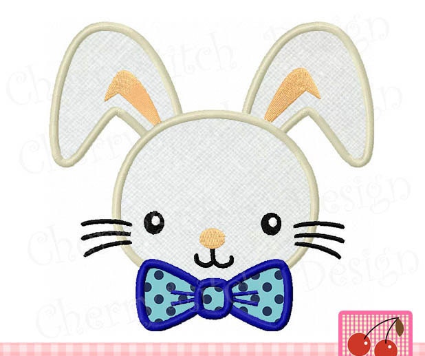 Easter BunnyCute Bunny Boy with bow tie Digital