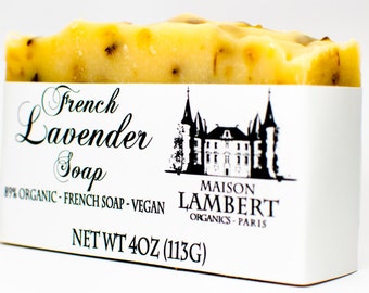 ORGANIC SOAP- French Lavender Soap, All Natural Soap, Handmade Soap, Fragrance Free Soap, Essential Oil, Dry Skin, Coconut milk soap!
