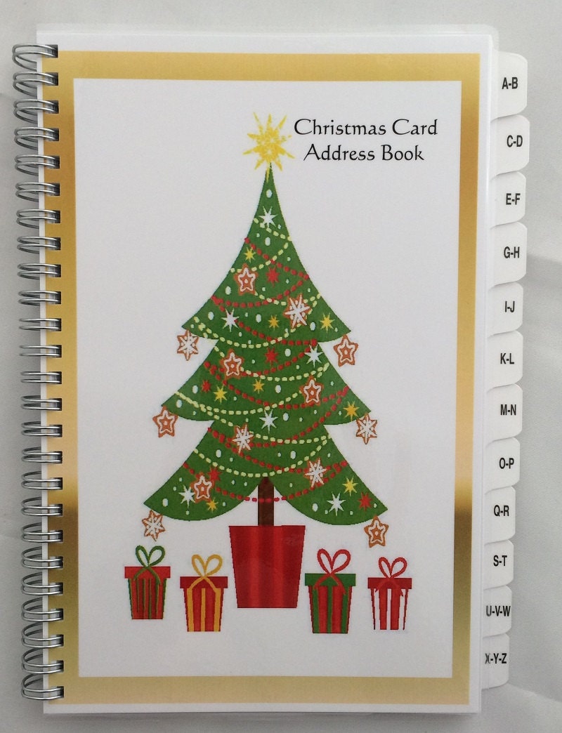 Christmas Card Address Book 