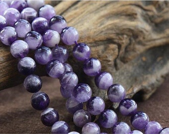 Natural Multi-Tones Amethyst Beads 4mm-16mm NOT Dyed Smooth Polished Round 15 Inch Strand AT28