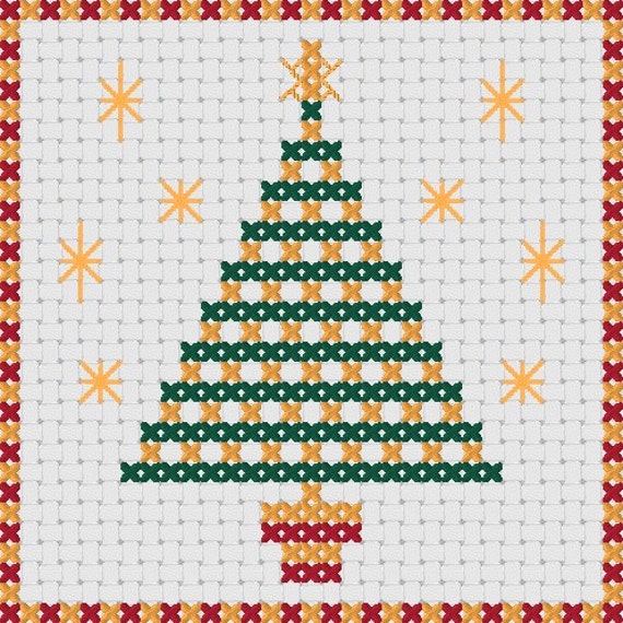 Cross Stitch Christmas cards: FOUR quick Christmas by MKDesignArt