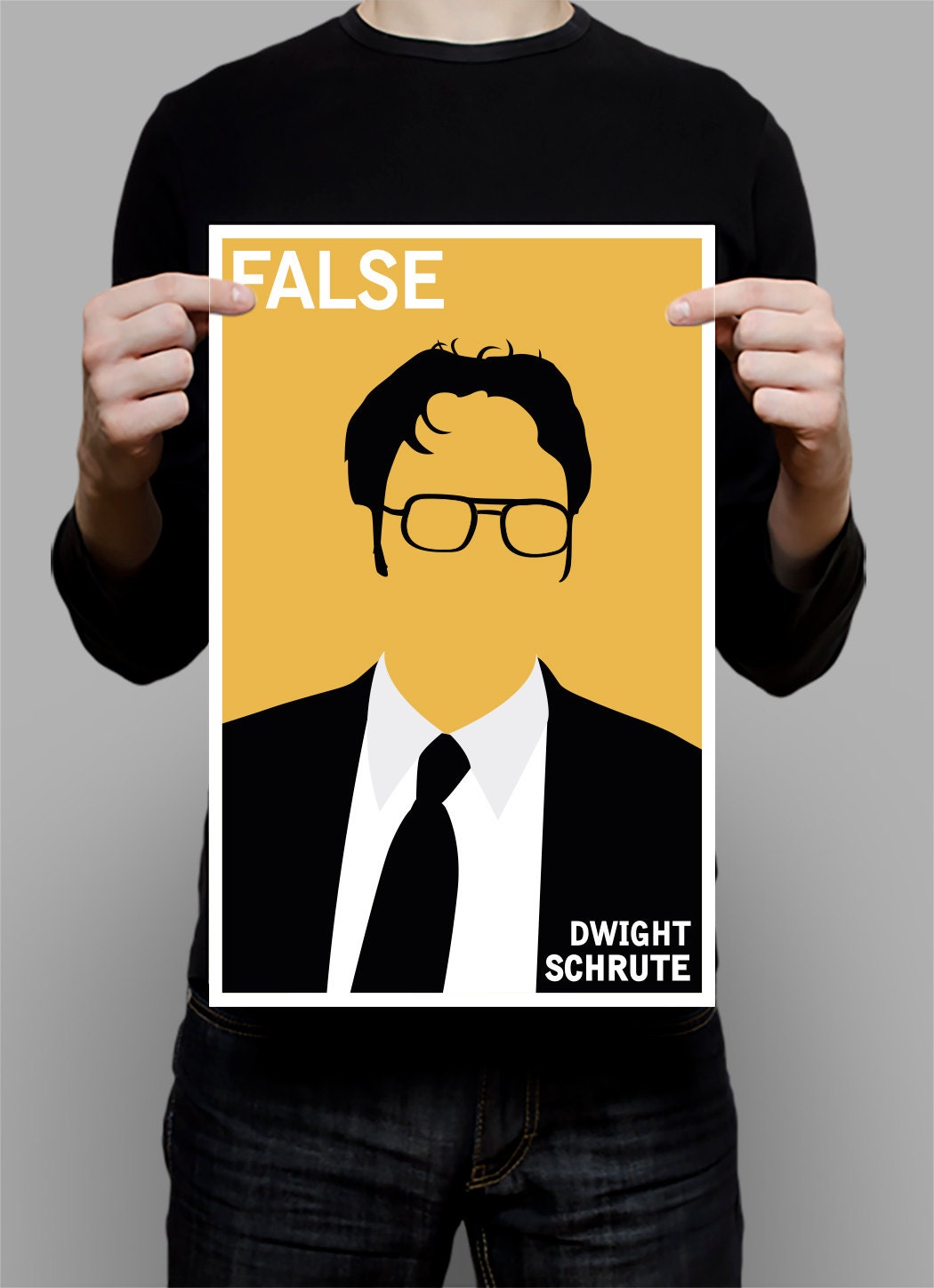 Dwight Schrute Art Print / Poster False.