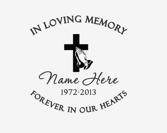 Memorial decal | Etsy