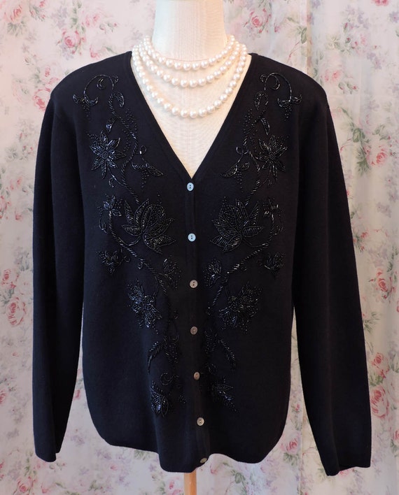 beaded holiday sweaters