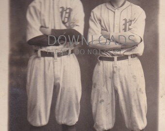 Photo Baseball Teammates Valdosta, Georgia Millionaires Circa 1913 - Digital Download