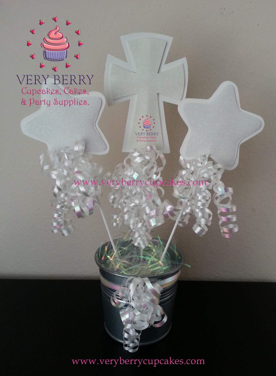 6 Baptism Centerpieces