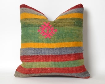 kilim pillow, turkish pillow cover, bohemian pillow, decorative pillow, vintage pillow, turkish kilim pillow, boho pillow, throw pillow