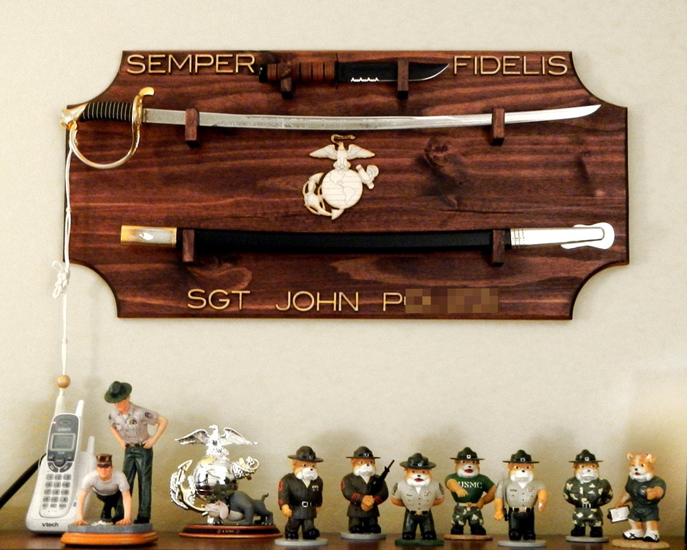 Custom Wooden NCO/ Officer Sword Display