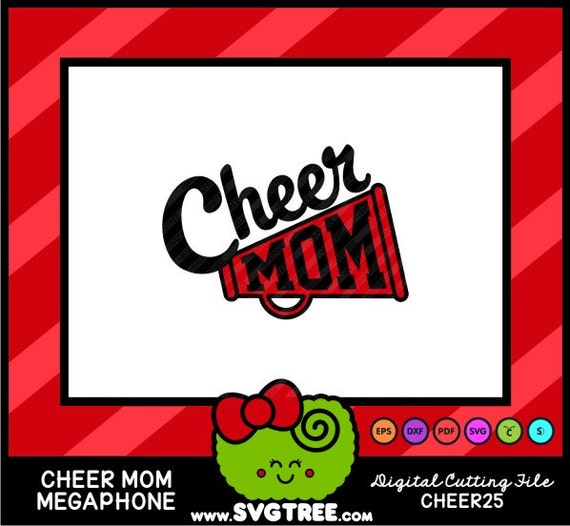 Download Cheer Mom Cheerleader Shirt Cheerleader Applique SVG by ...