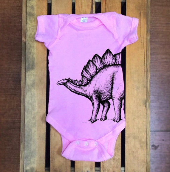 Dinosaur Onesie Stegosaurus Onesie Funny Baby Clothes