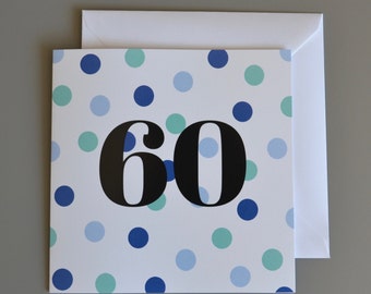 60th Birthday Card – Etsy