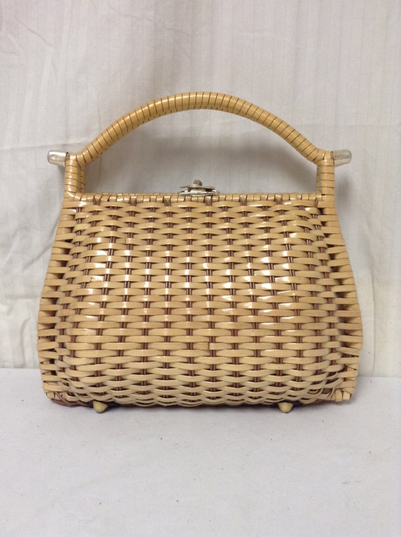 rattan basket purse