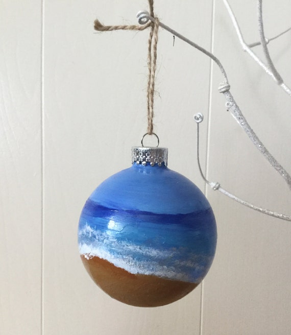 Beach Vacation memory Idea Beach Themed Christmas Ornament