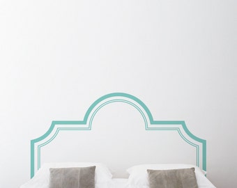 Elegant Headboard Wall Decal Sticker - Bedroom Wall Sticker