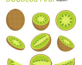 Clip Art Kiwi Clipart kiwi clipart etsy set clip art for scrapbooking card making cupcake toppers paper crafts
