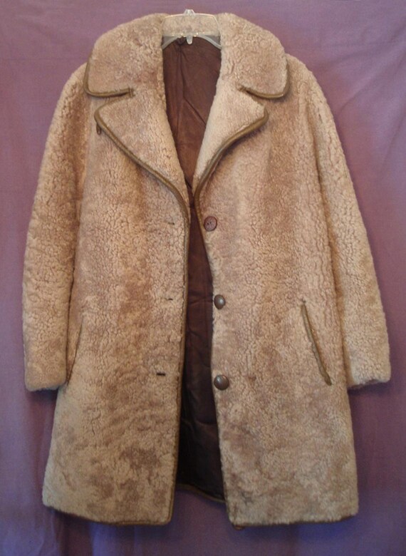 REDUCED English Sheep Fur Coat. Lamb by DragonflyGypsySoul on Etsy